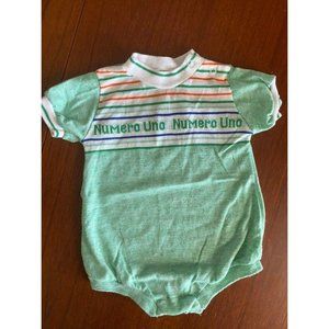 Vintage Healthtex Sporty Romper Numero Uno 12m